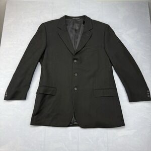 Ermenegildo Zegna Soft Black Wool Blazer Sport Coat Men's 40R